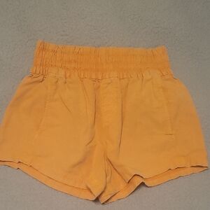 Aerie High Waist Yellow Shorts
